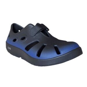 OOFOS OOcandoo Sandal Black Blue Unisex Oofoam EU 40 Mens 7 Womens 9